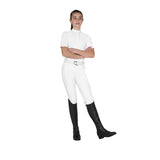 Polo concorso bambina slim fit con bottoni Equestro
