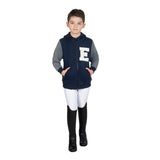 Felpa bambino istituzionale bicolore con zip frontale Equestro
