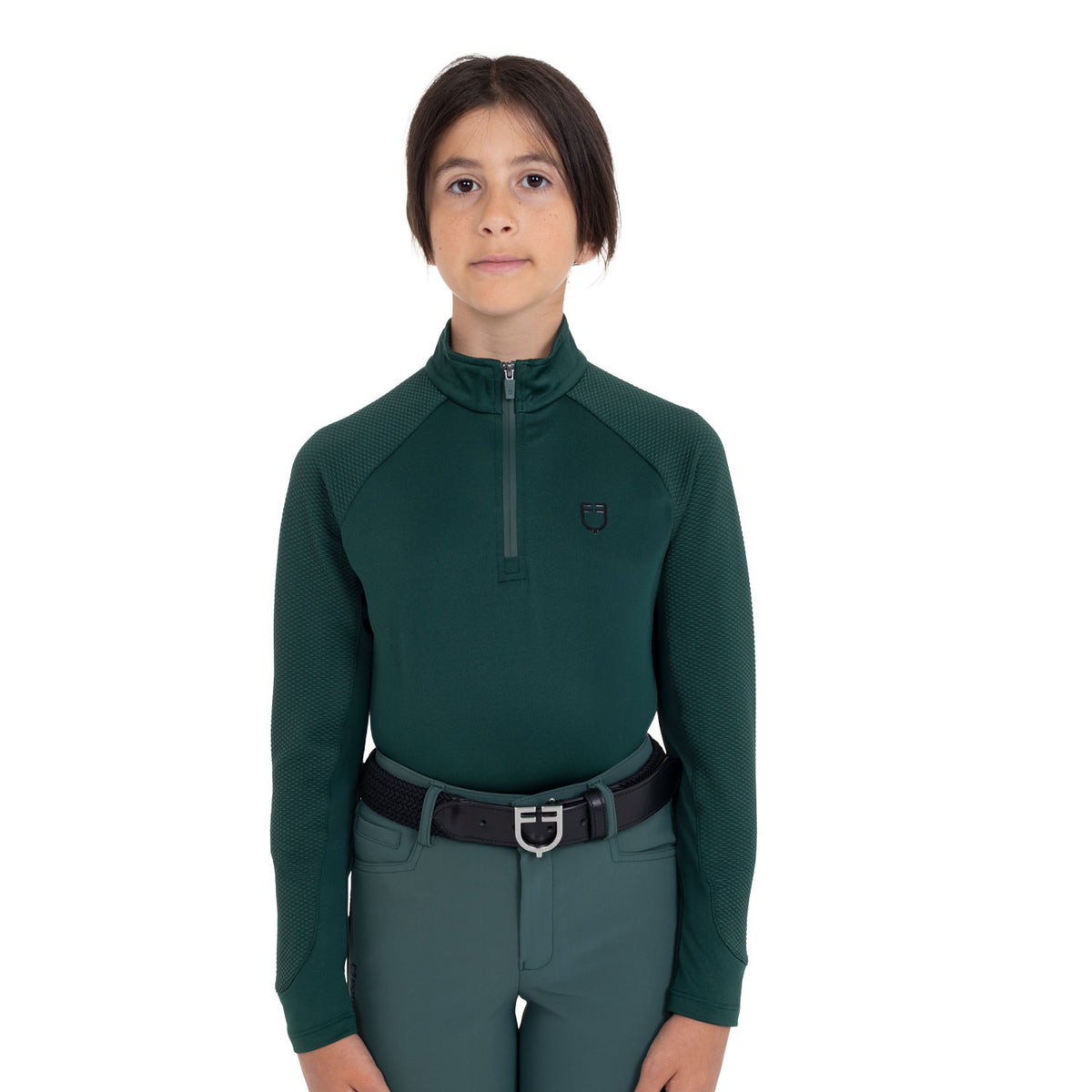 Base layer bambina slim fit manica lunga Equestro