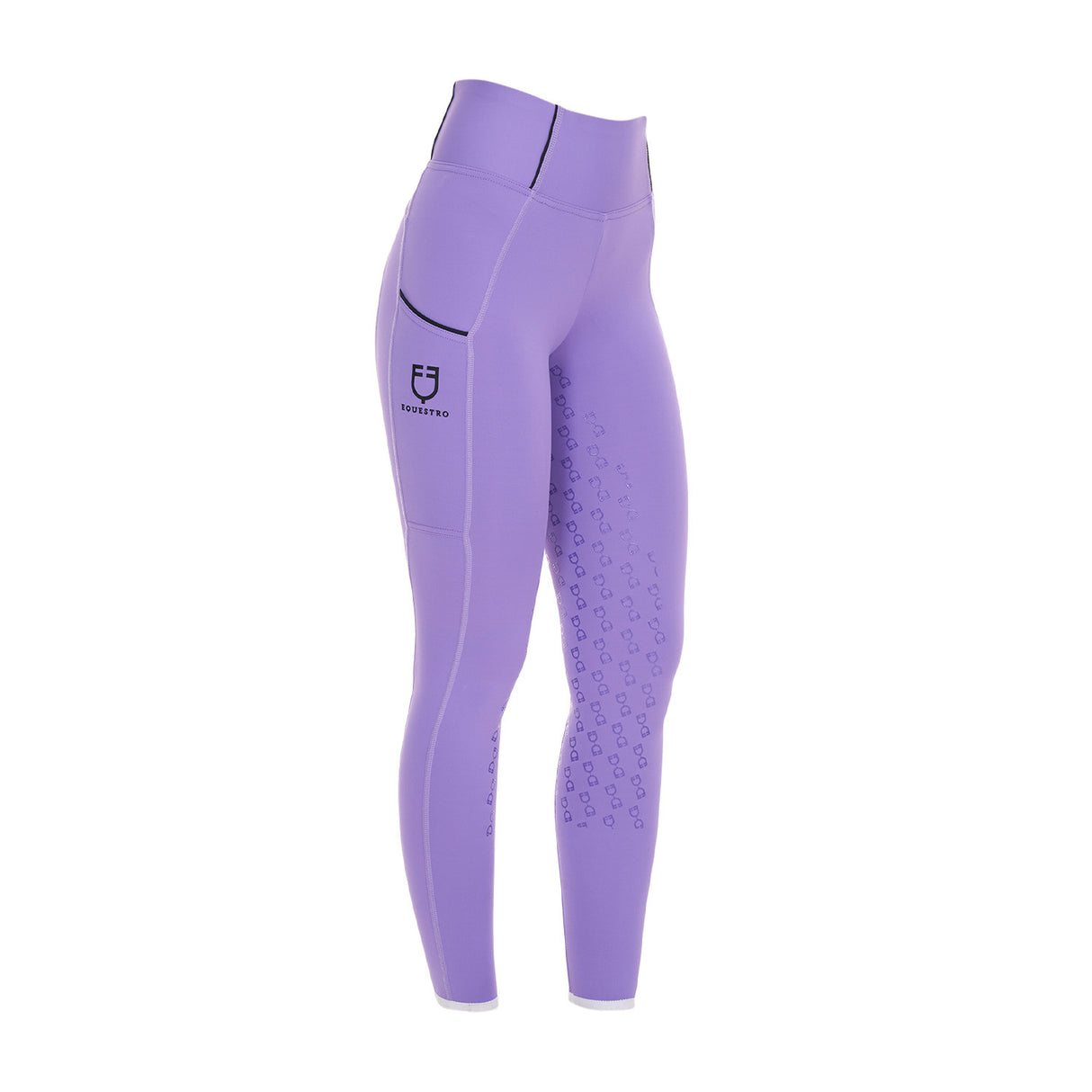 OFFERTA Leggings bambina slim fit grip con logo Equestro