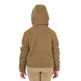 Felpa bambina in pile ricciolo con zip frontale Equestro