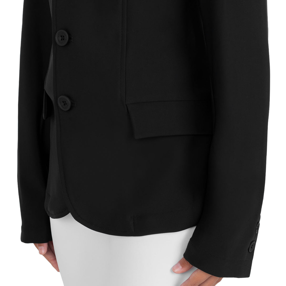 Giacca bambini da concorso slim fit tre bottoni Equestro