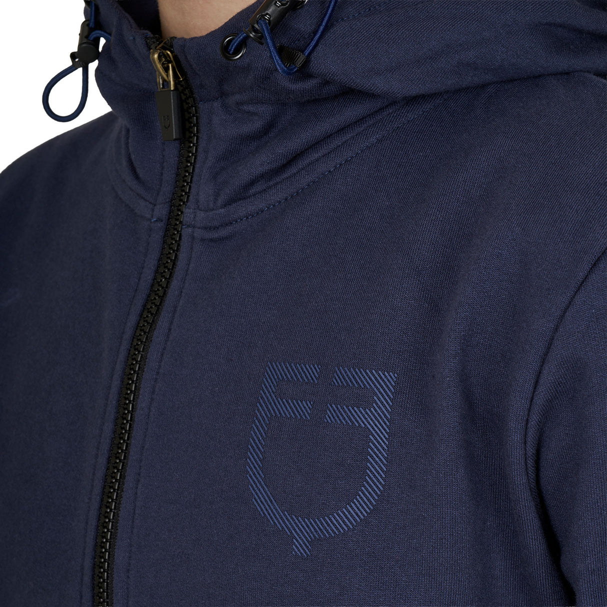Felpa bambini unisex con cappuccio e zip frontale Equestro