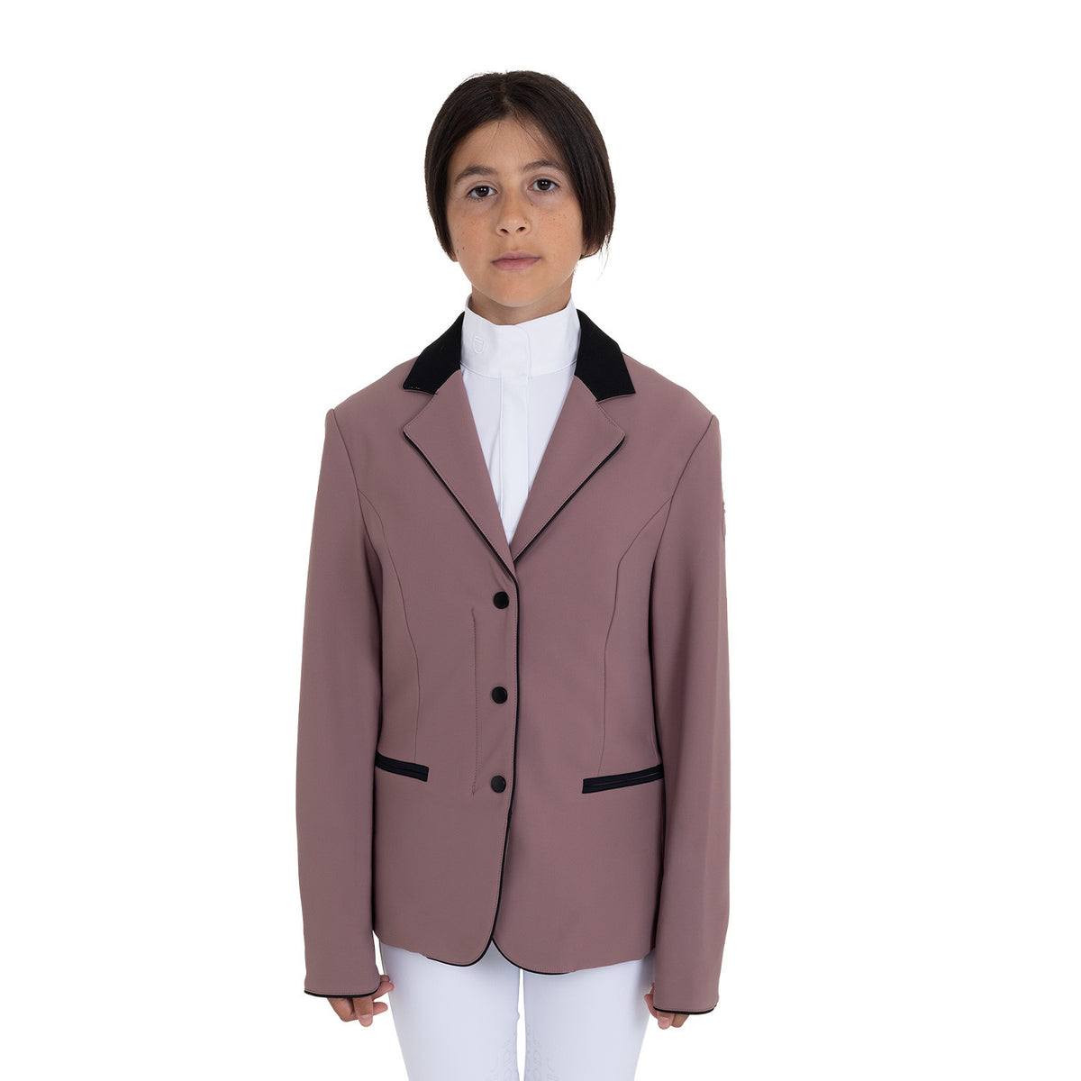 Giacca bambini unisex concorso zip e bottoni Equestro