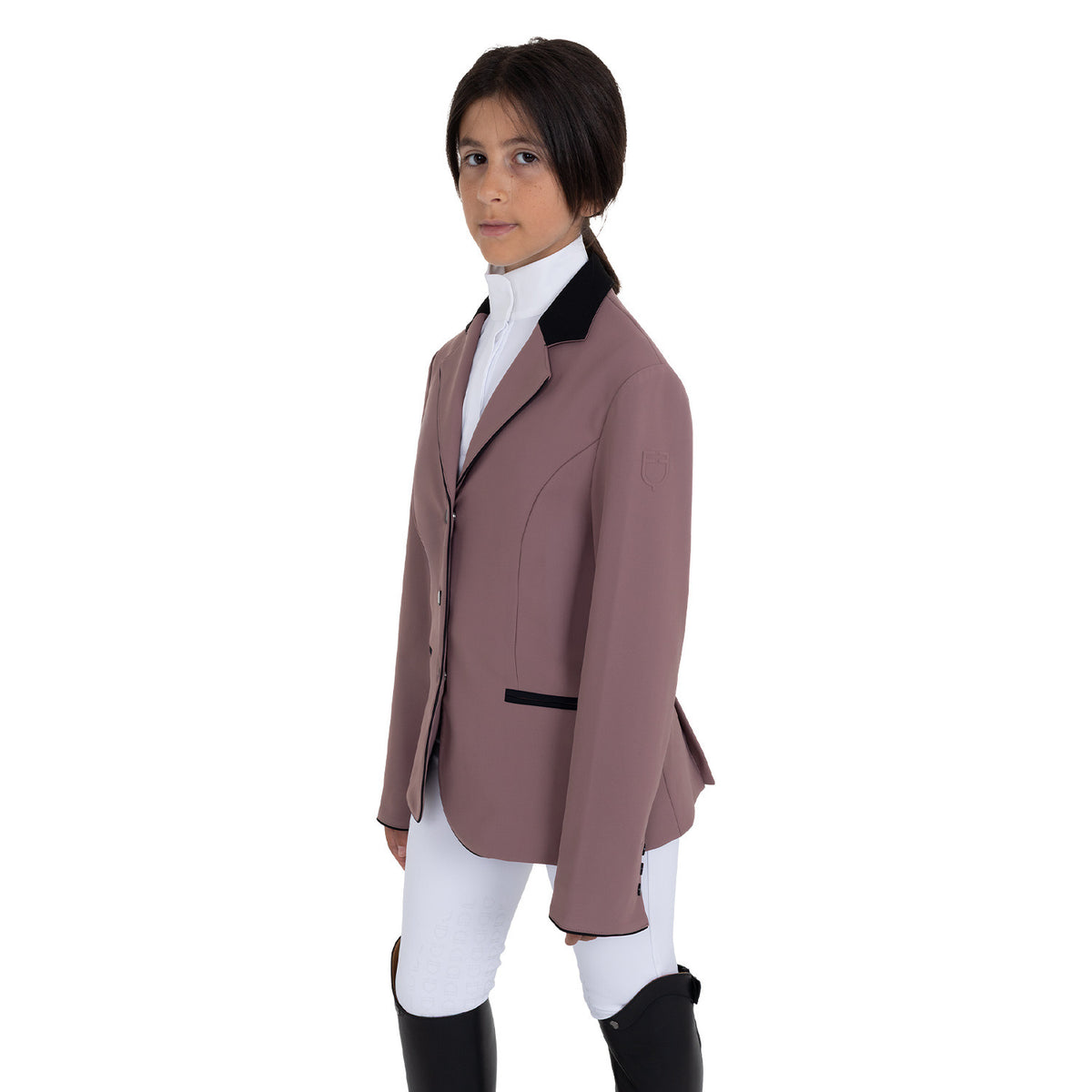 Giacca bambini unisex concorso zip e bottoni Equestro