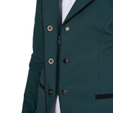 Giacca bambini unisex concorso zip e bottoni Equestro