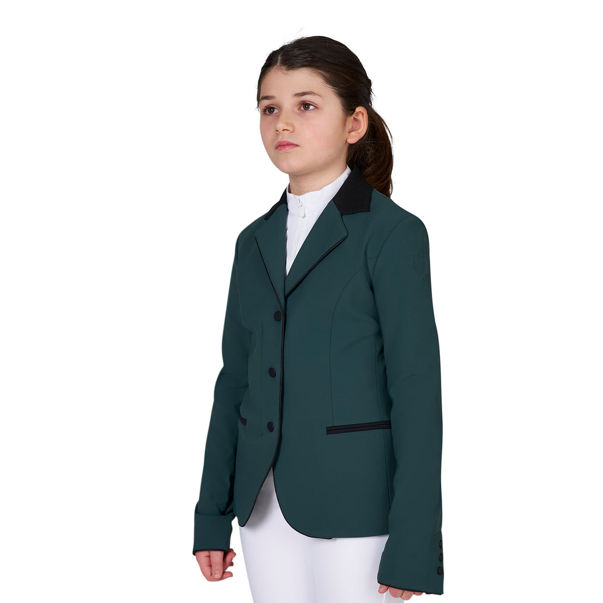 Giacca bambini unisex concorso zip e bottoni Equestro