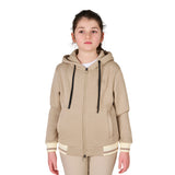 Felpa unisex bambini con cappuccio e zip frontale Equestro