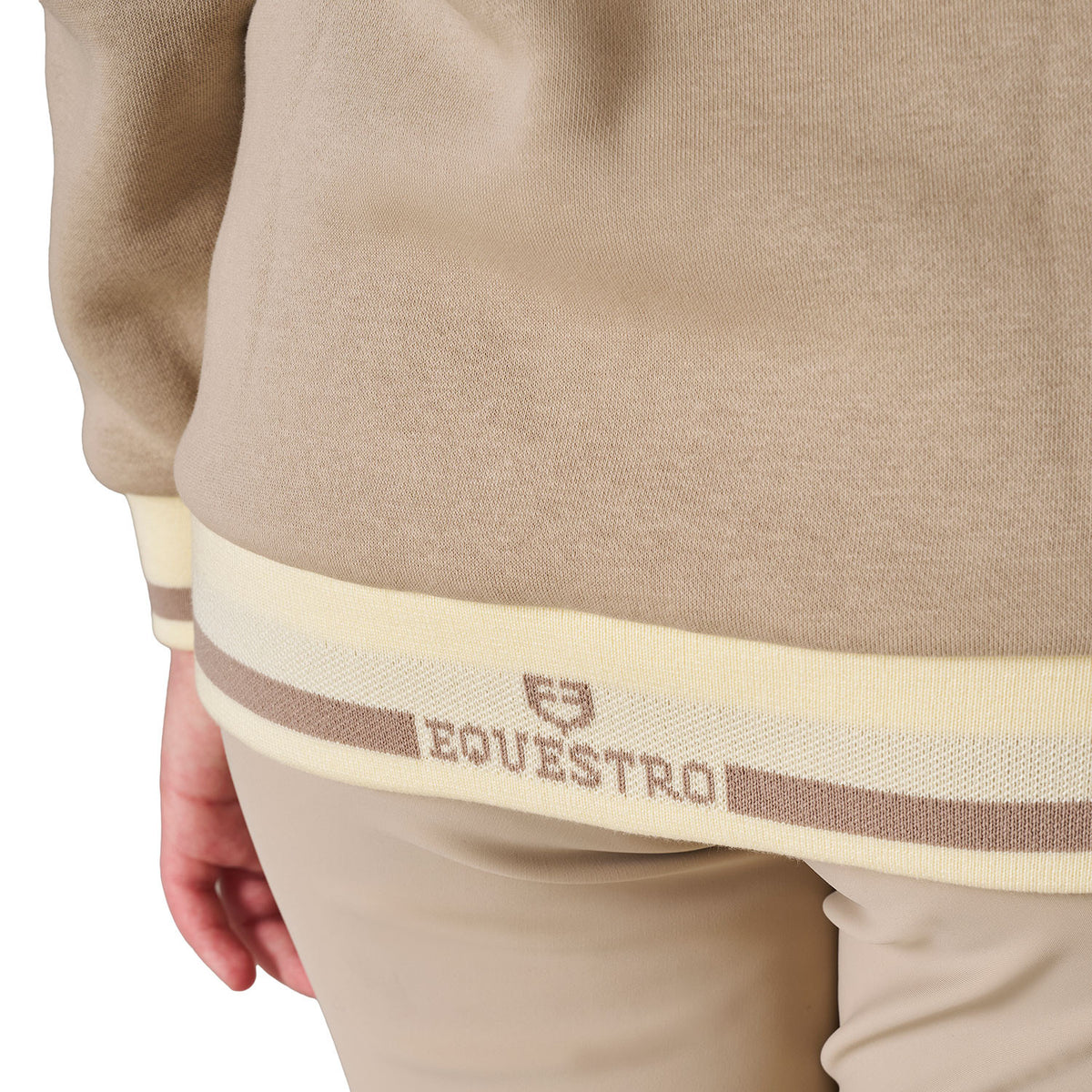 Felpa unisex bambini con cappuccio e zip frontale Equestro