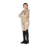 Felpa unisex bambini con cappuccio e zip frontale Equestro