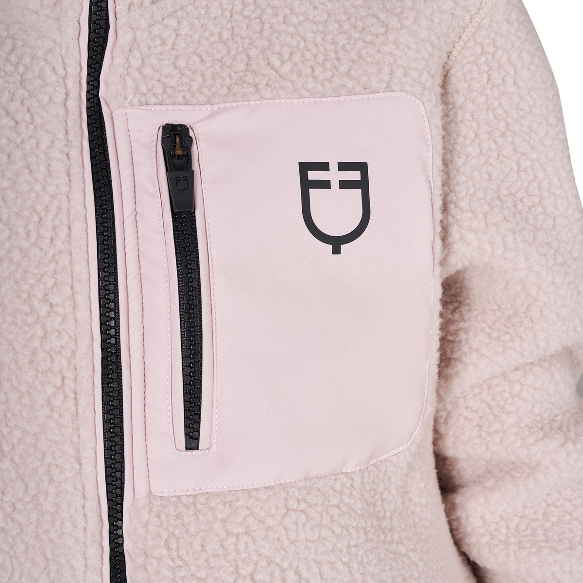 Felpa-giacca da bambina teddy Equestro