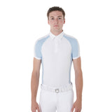 Polo uomo da concorso slim fit quattro bottoni Equestro