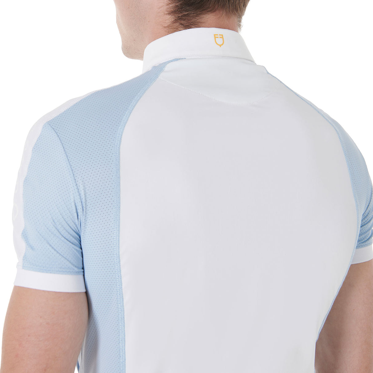 Polo uomo da concorso slim fit quattro bottoni Equestro