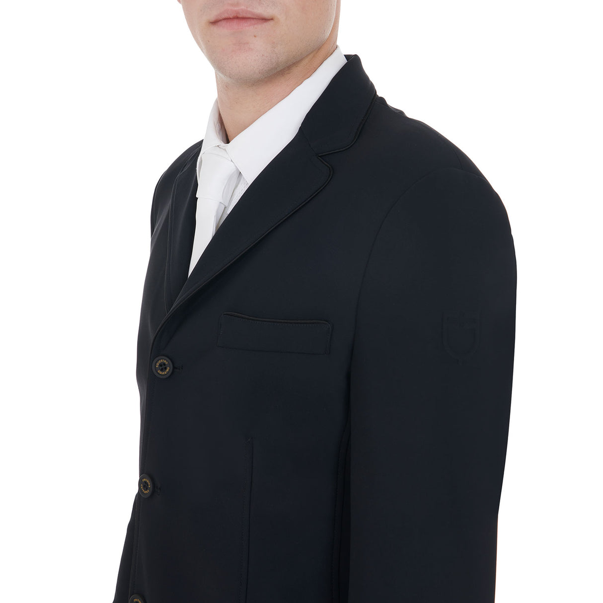 Giacca uomo da concorso tasca laterale con zip Equestro