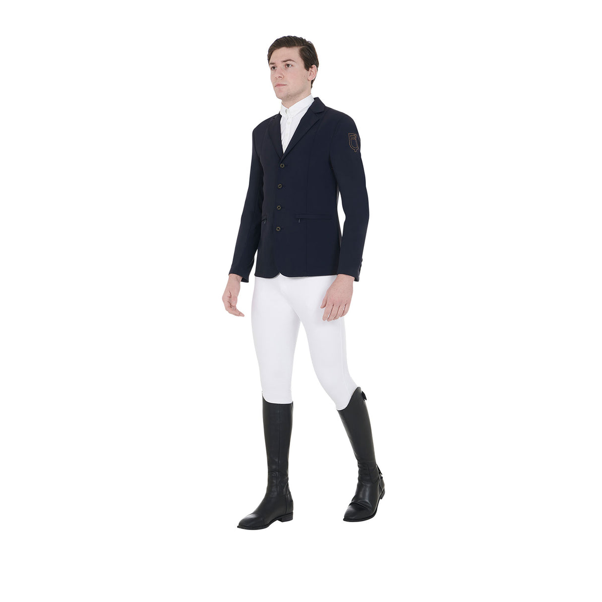 Giacca da gara uomo modello Exclusive con logo ricamato a contrasto Equestro