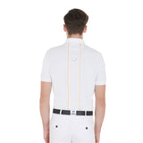 Polo uomo slim fit tessuto tecnico con piping Equestro