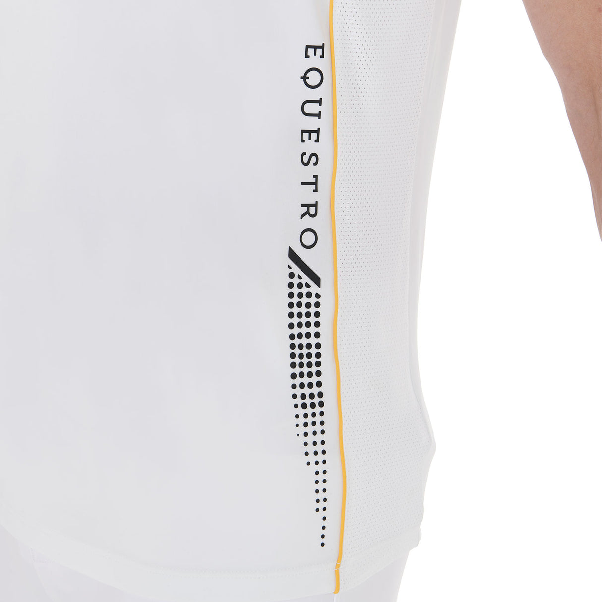 Polo uomo slim fit tessuto tecnico con piping Equestro