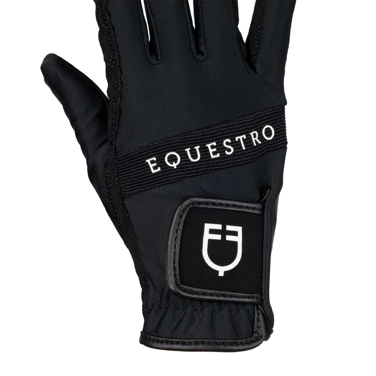 Guanti Equestro in tessuto tecnico con logo multicolor
