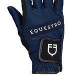Guanti Equestro in tessuto tecnico con logo multicolor