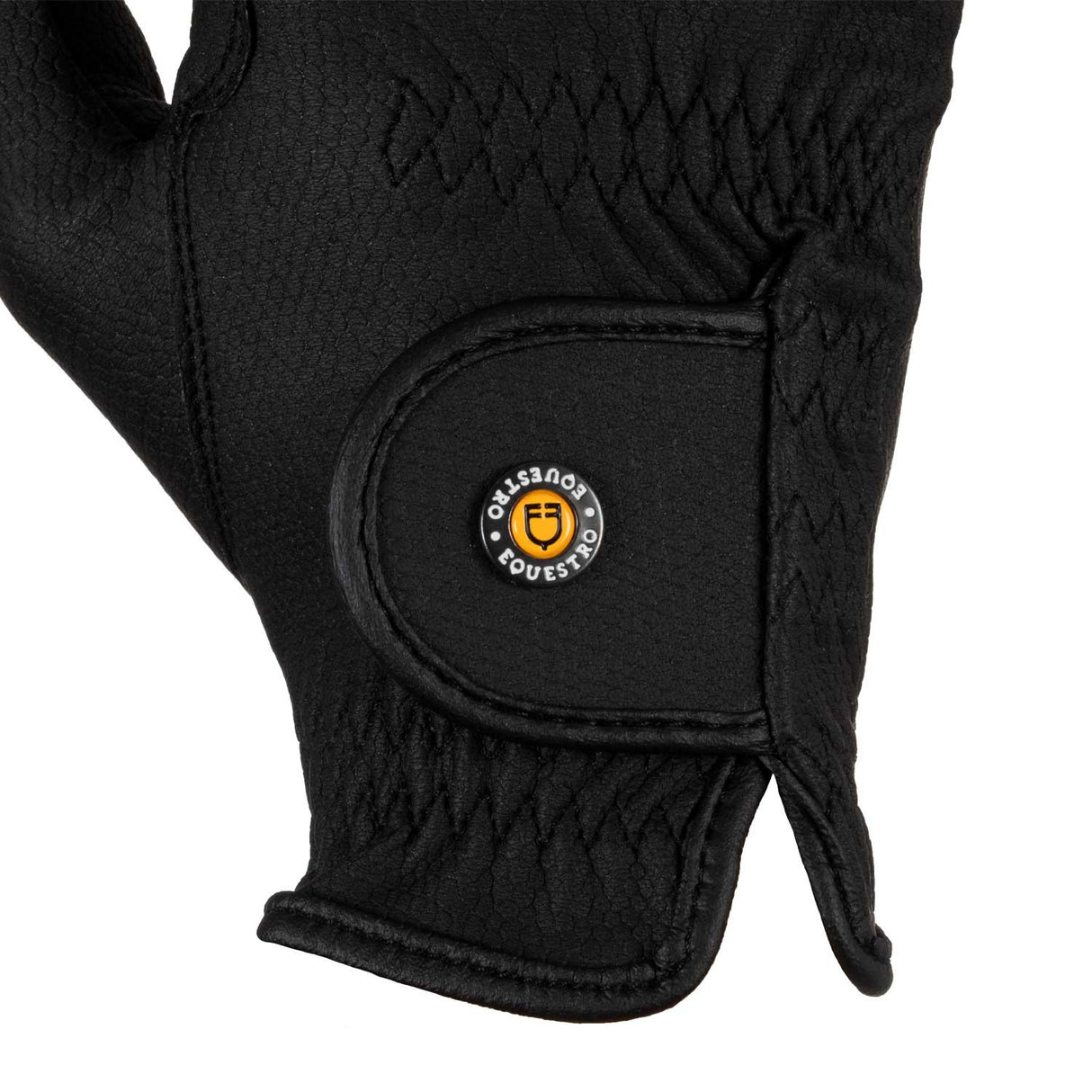 Guanti unisex in pelle sintetica con chiusura a strappo Equestro