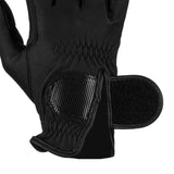 Guanti unisex in pelle sintetica con chiusura a strappo Equestro