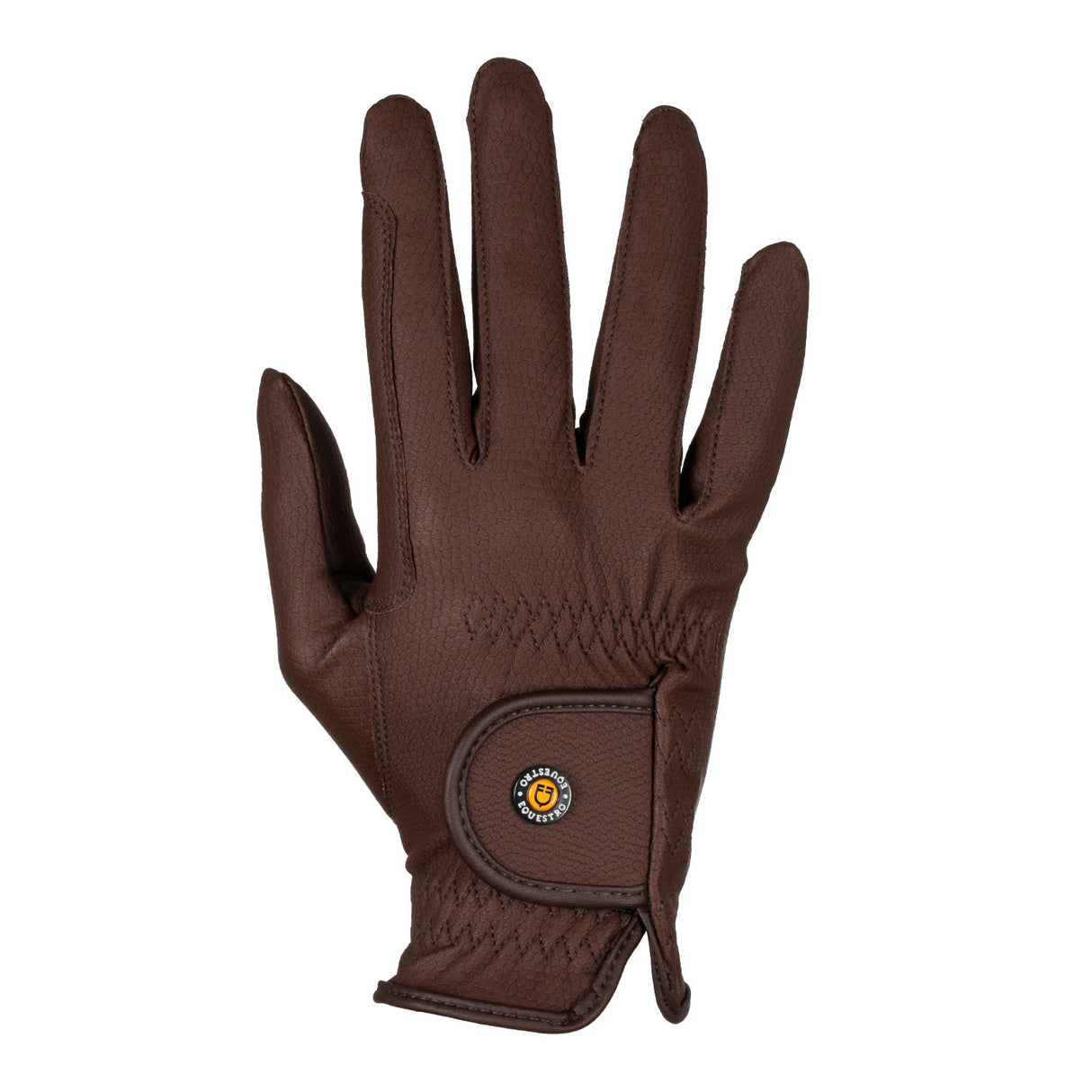 Guanti unisex in pelle sintetica con chiusura a strappo Equestro