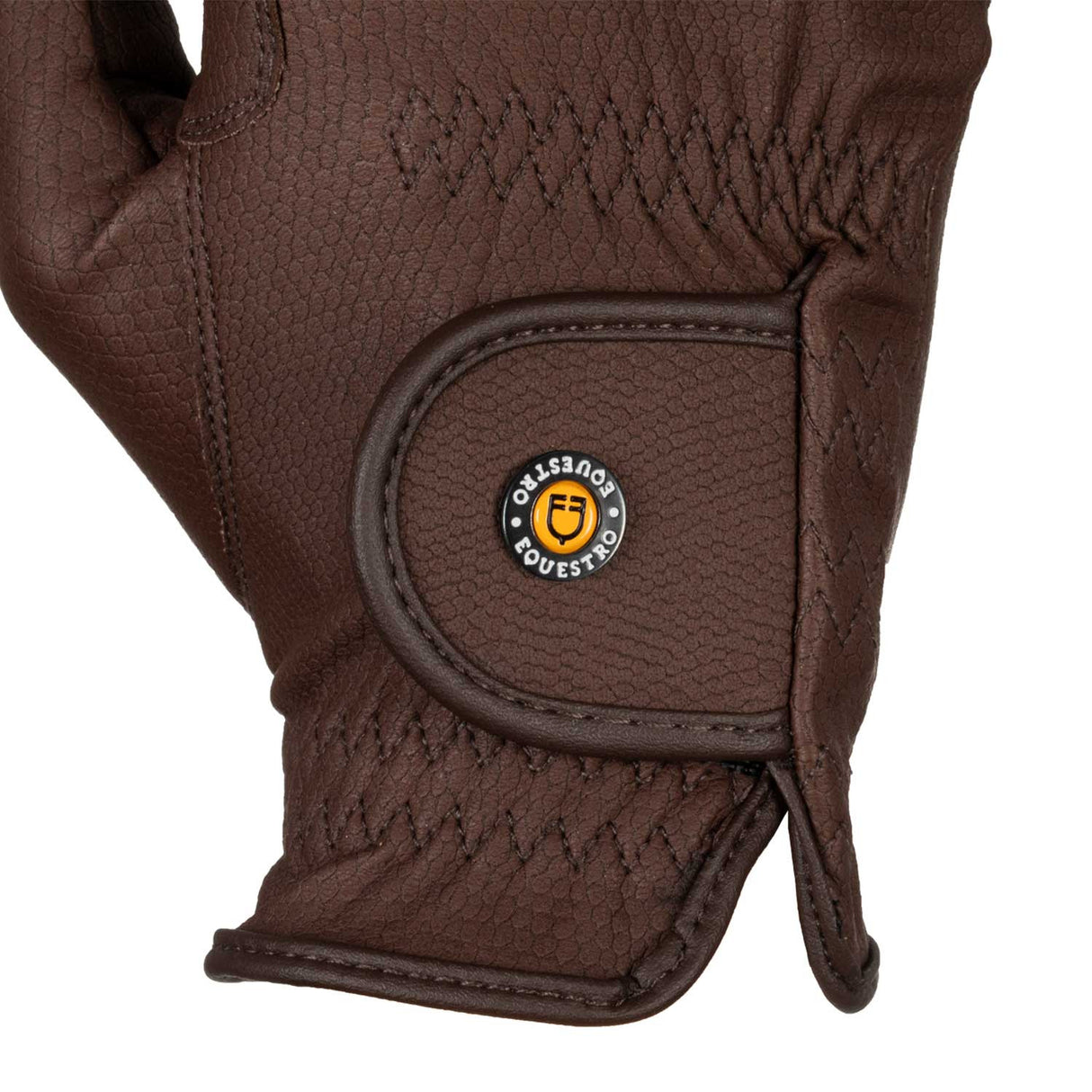 Guanti unisex in pelle sintetica con chiusura a strappo Equestro