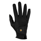 Guanti unisex in pelle sintetica con imbottitura e chiusura a strappo Equestro
