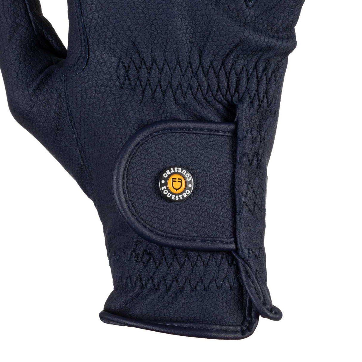Guanti unisex in pelle sintetica con imbottitura e chiusura a strappo Equestro