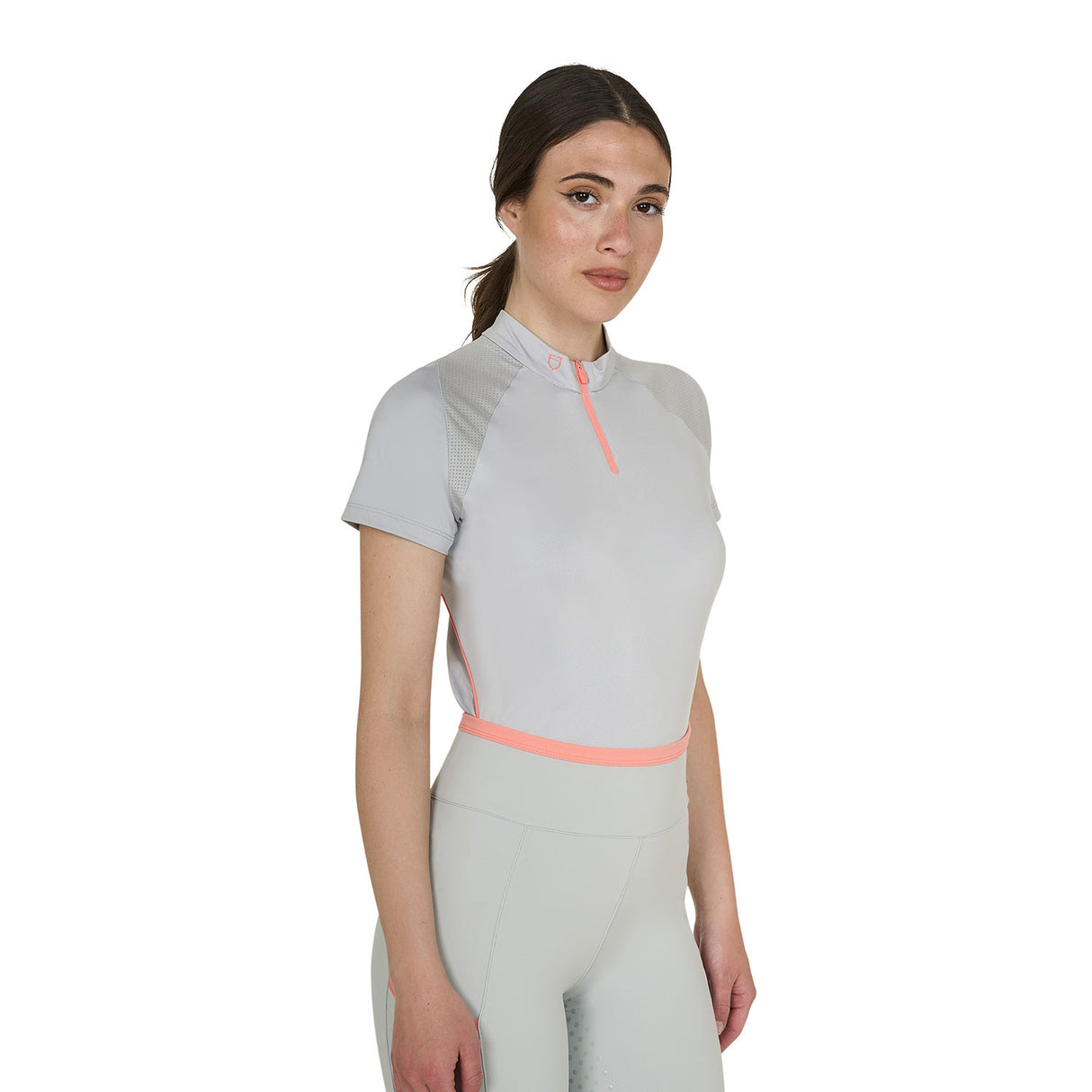 Polo tecnica donna slim fit da allenamento Equestro