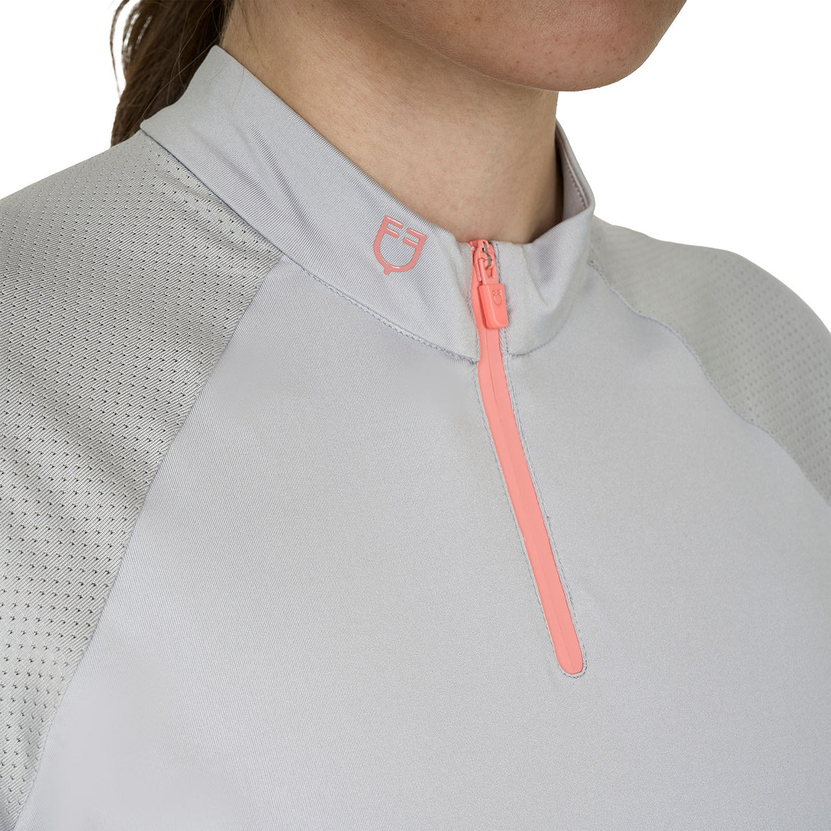 Polo tecnica donna slim fit da allenamento Equestro
