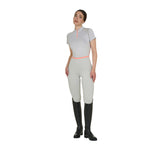 Polo tecnica donna slim fit da allenamento Equestro