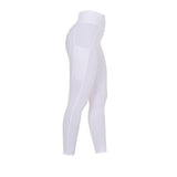 Leggings Equestro donna full grip con logo bianco