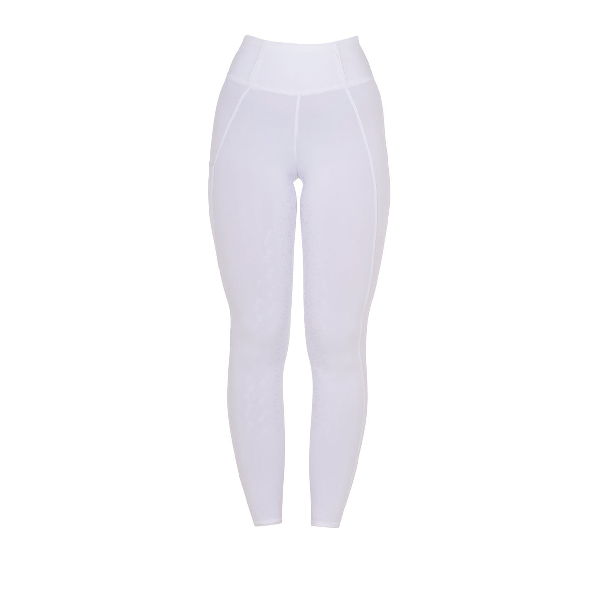 Leggings Equestro donna full grip con logo bianco