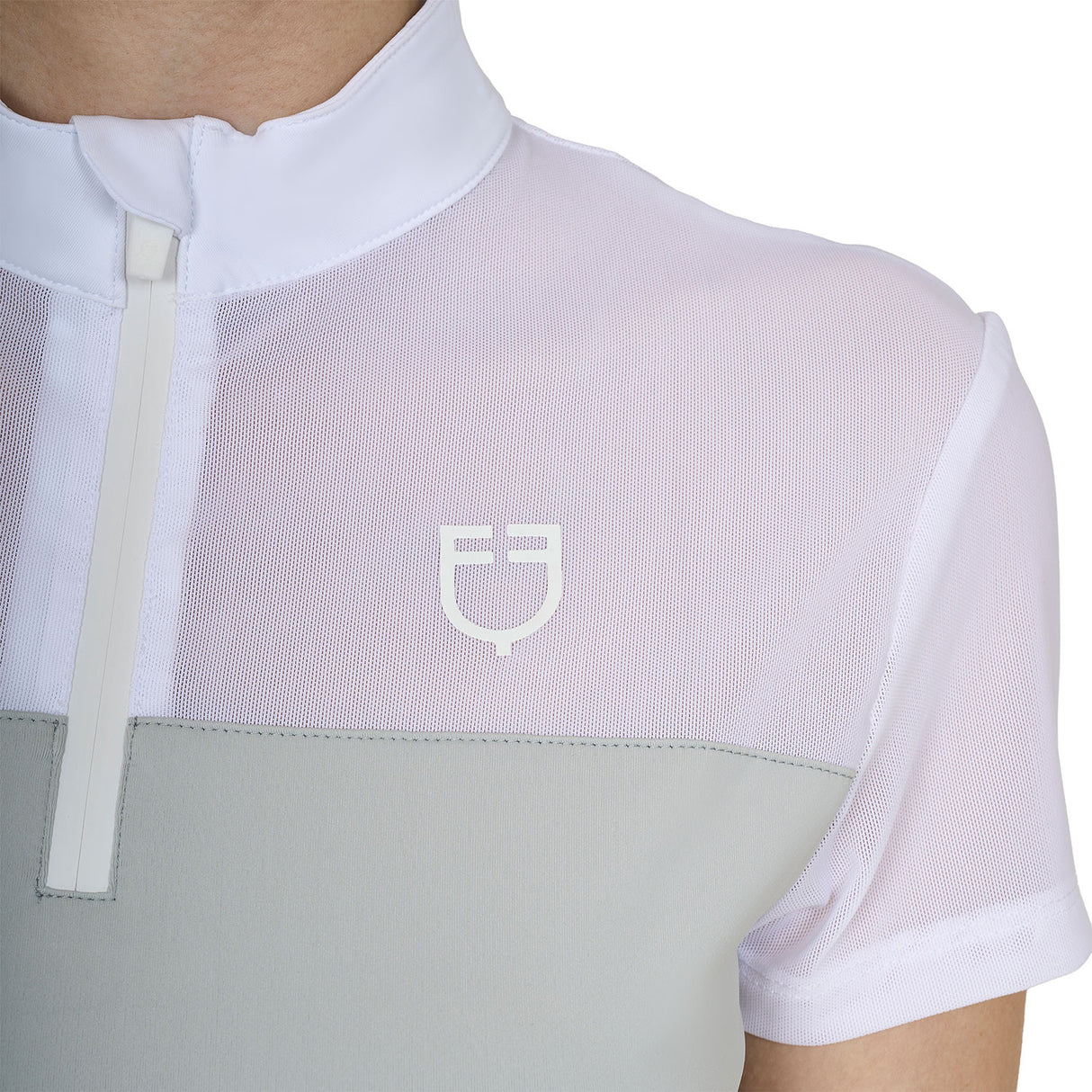 Polo donna da allenamento in mesh Equestro