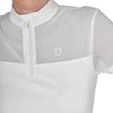 Polo donna da allenamento in mesh Equestro