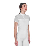 Polo donna da allenamento in mesh Equestro