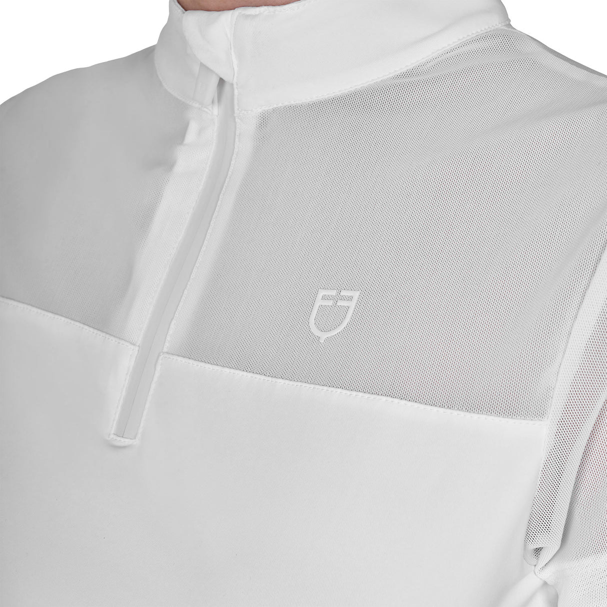 Polo donna da allenamento in mesh Equestro