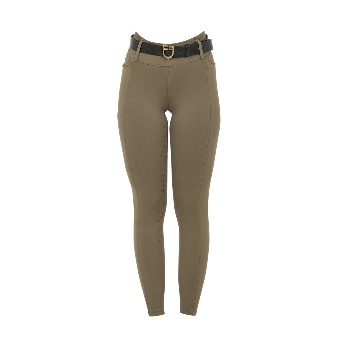 Leggings donna a vita alta con passanti Equestro