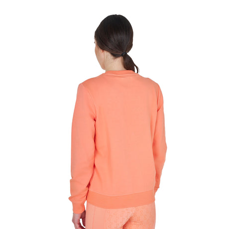 Felpa donna girocollo con logo sul petto Equestro