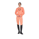 Felpa donna girocollo con logo sul petto Equestro