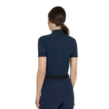 T-shirt donna da allenamento in tessuto tecnico con microfori Equestro