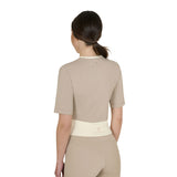T-shirt crop donna in tessuto tecnico Equestro
