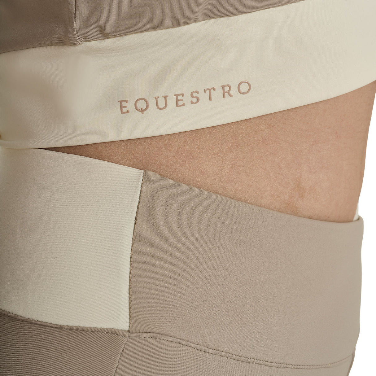 T-shirt crop donna in tessuto tecnico Equestro