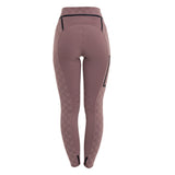 Leggings donna vita alta in tessuto tecnico monogram Equestro