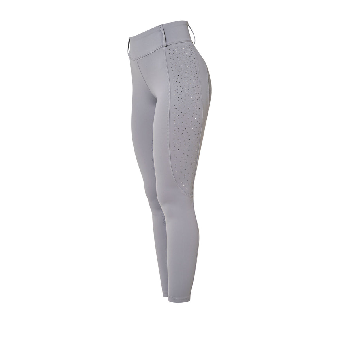 Leggings donna vita alta con passanti e strass Equestro