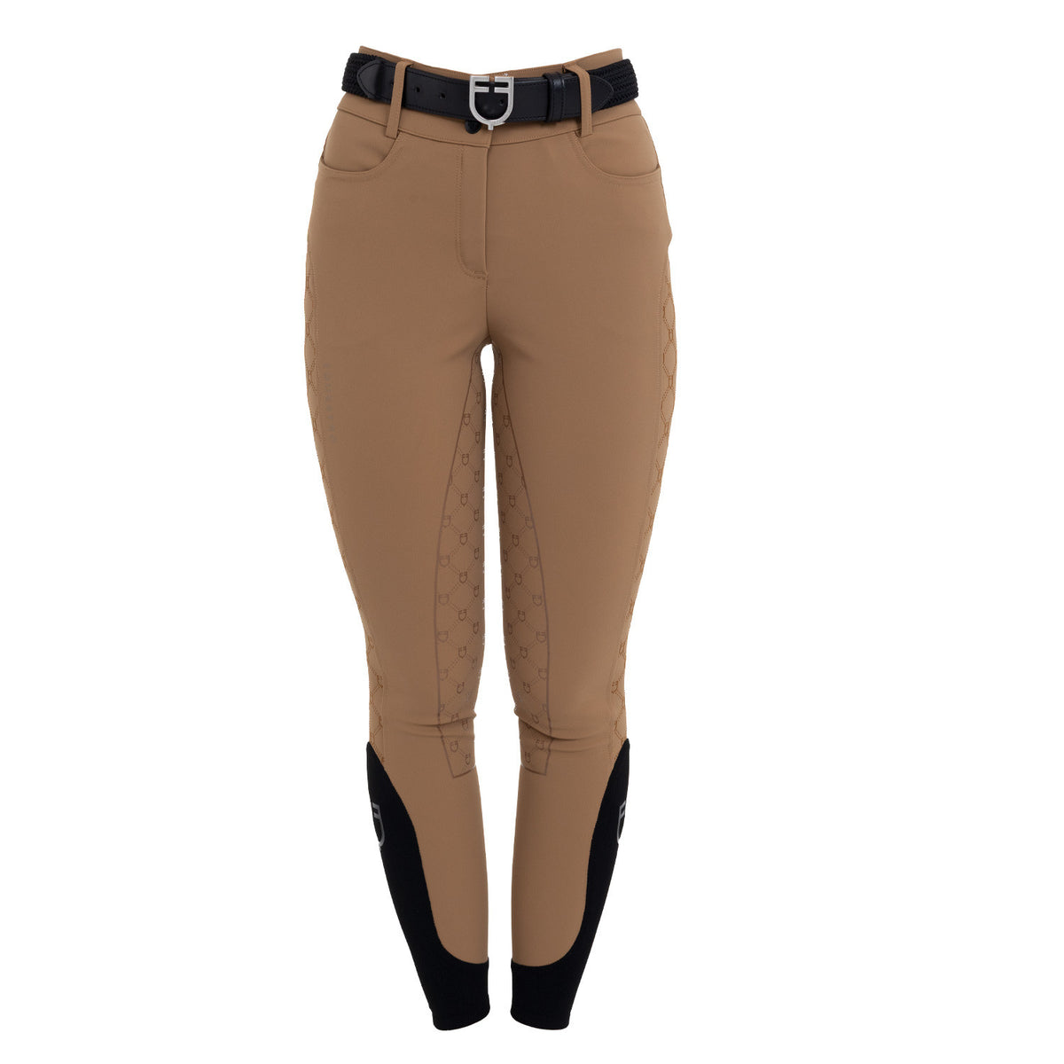 Pantaloni donna vita alta full grip monogram Equestro