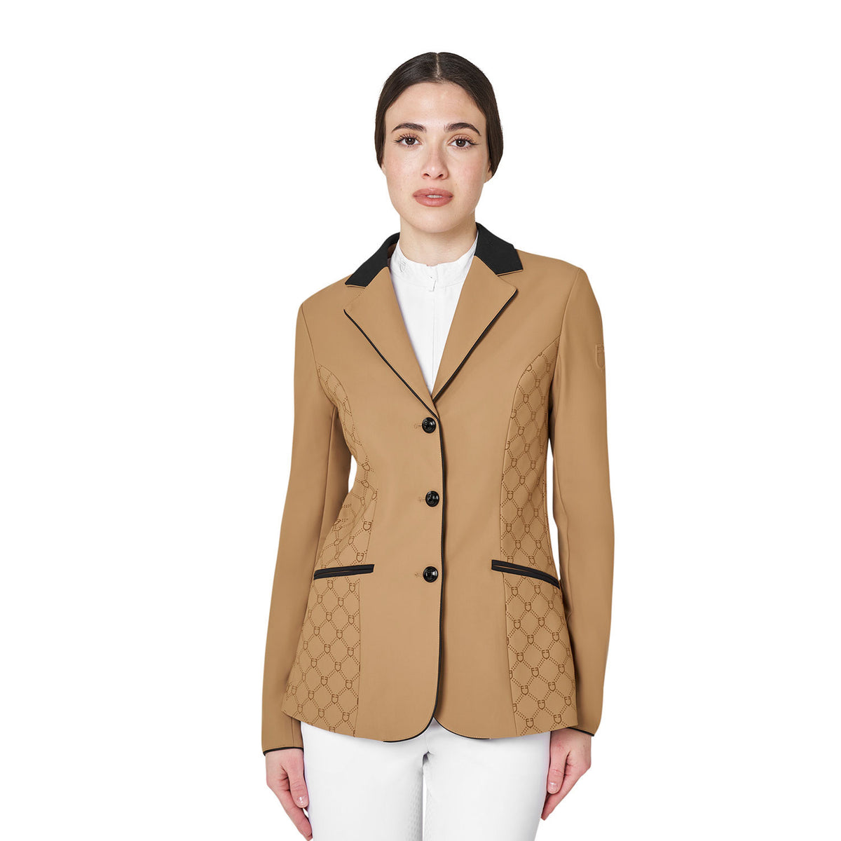 Giacca concorso donna monogram in tessuto effetto velluto Equestro