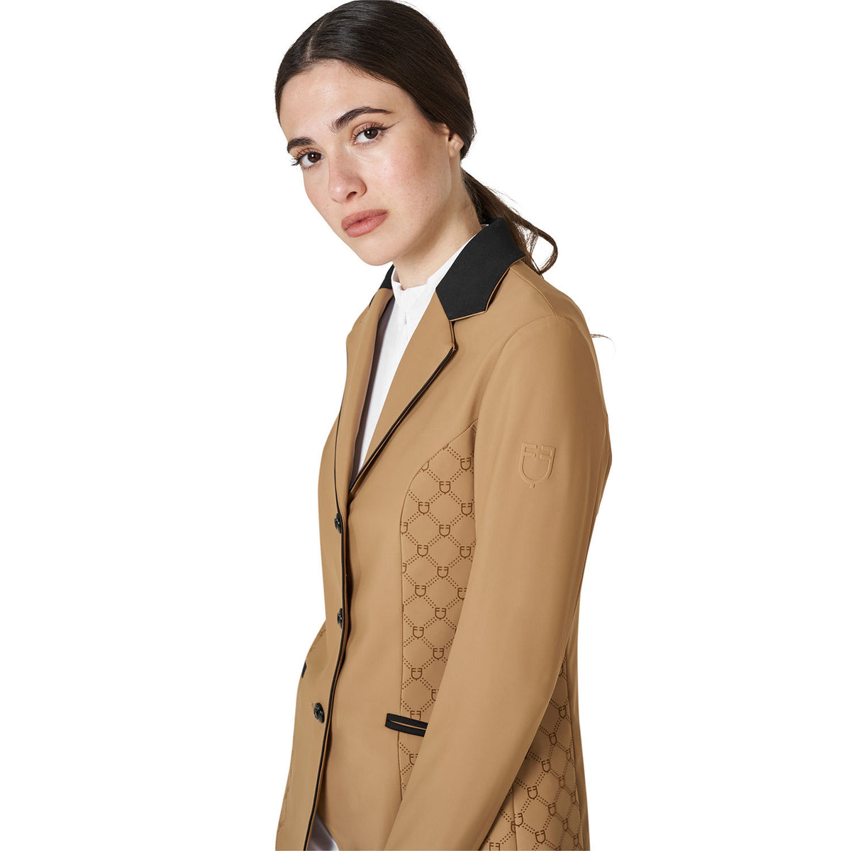 Giacca concorso donna monogram in tessuto effetto velluto Equestro