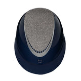 Cap con visiera larga e brillantini omologazione EN 1384-2023 navy/silver